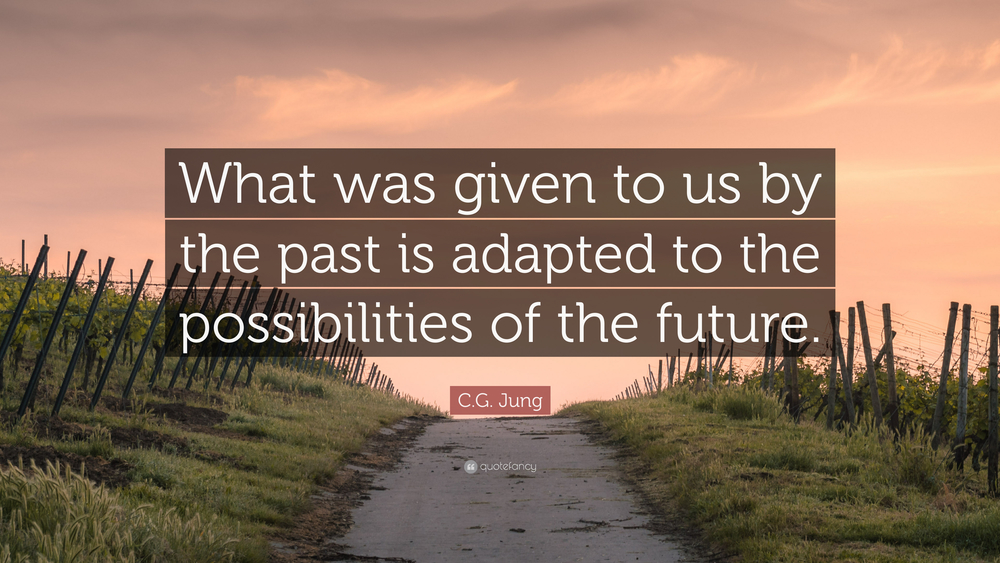 Letting go of the past. C.G. Jung quote